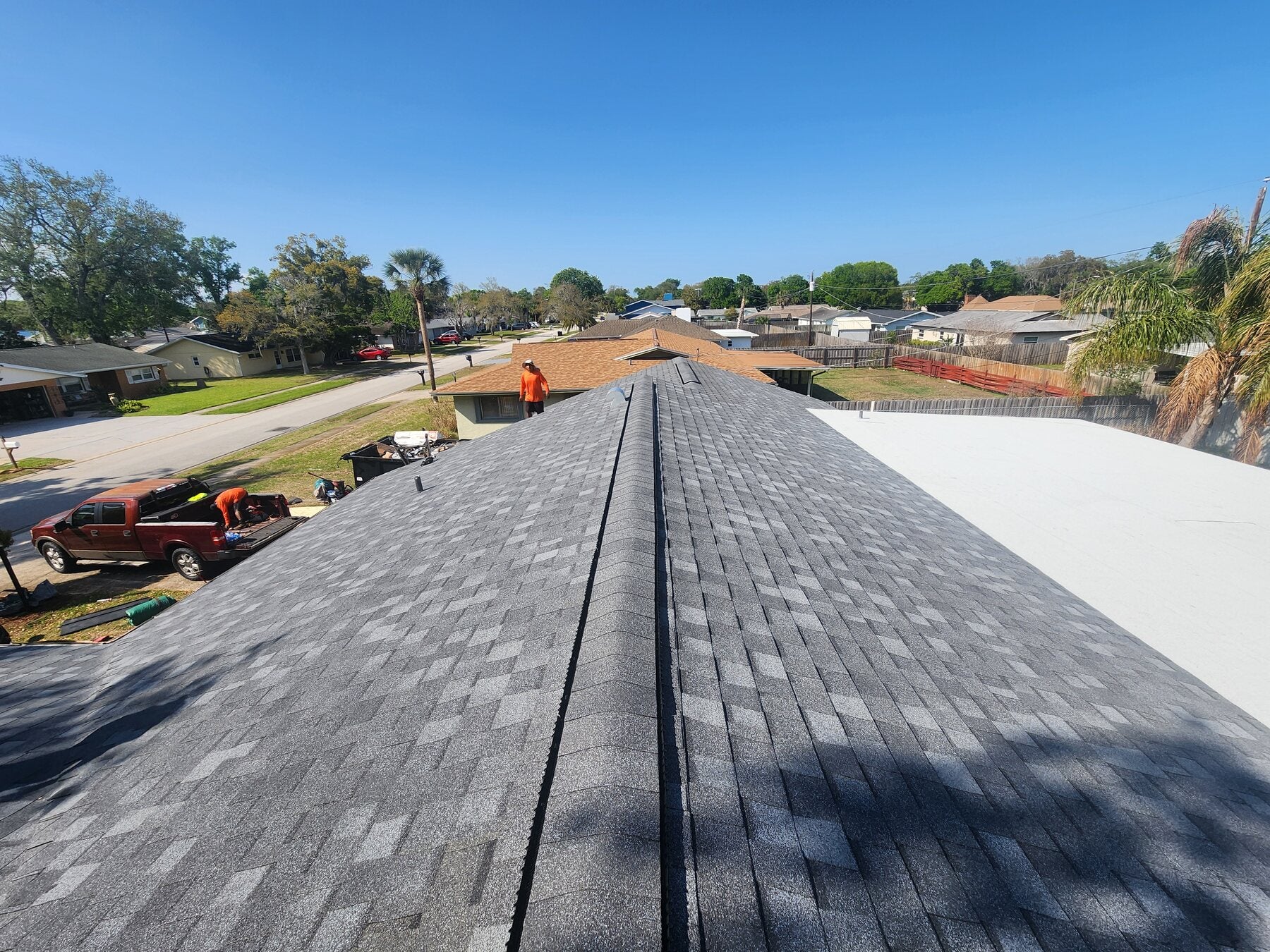 Architectural shingle roof detail by Ridge Right Roofing