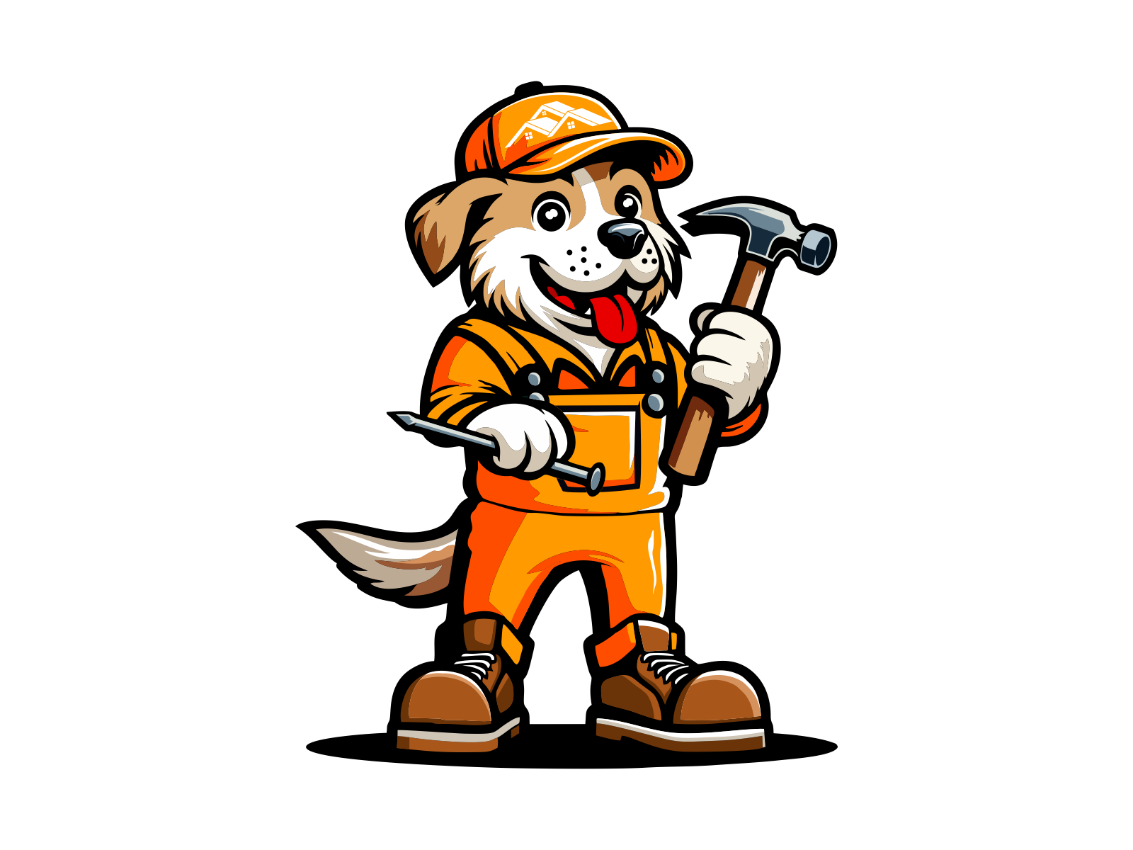 Roof the Dog, Ridge Right Roofing mascot