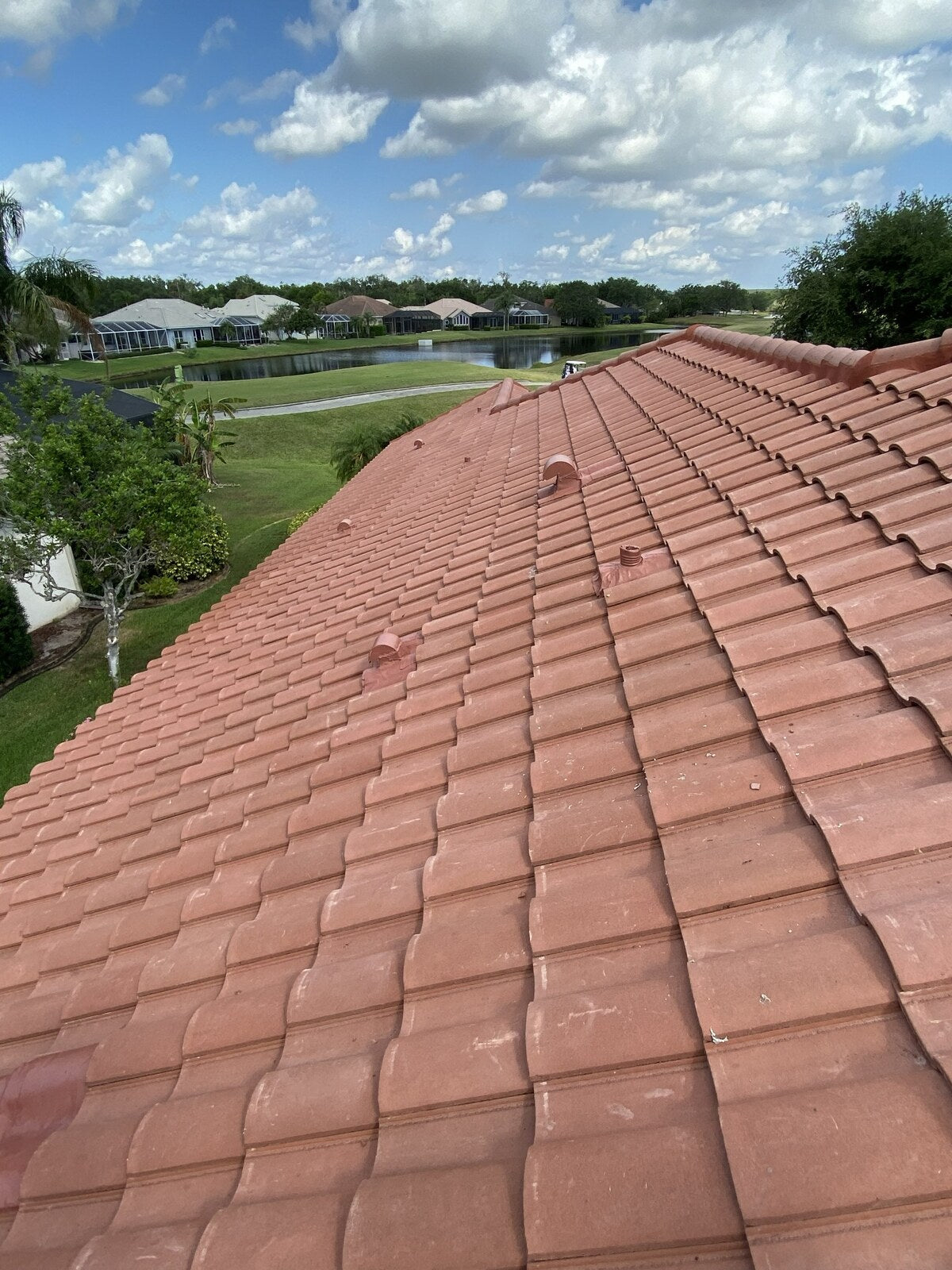 Completed concrete tile roofing by Ridge Right Roofing — Ridge Right Roofing